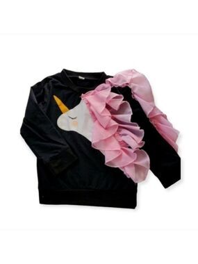UNICORN Pullover Ruffle Longsleeve Sweater